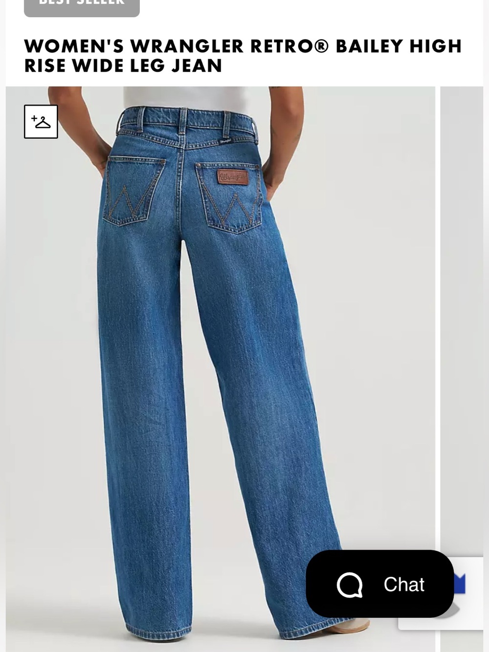Wrangler Retro High Rise Wide Leg Jeans